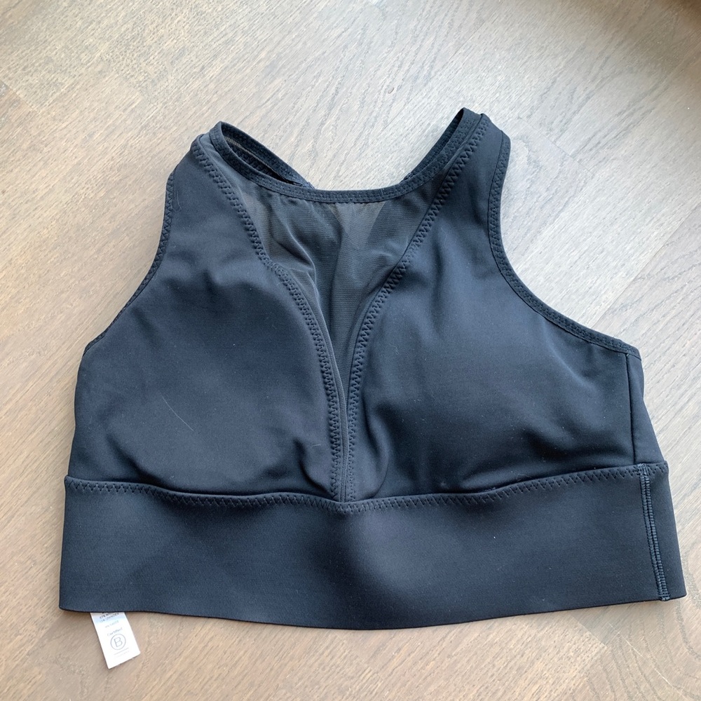 Athleta Mesh Sports Bra Black Size M
